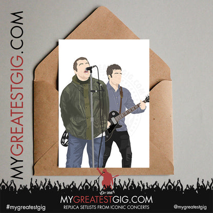 Oasis - Live '25 Tour 2025 - Replica Setlist Posters