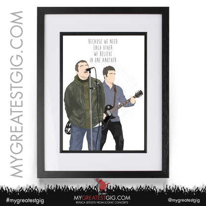 Oasis - Live '25 - Minimalist Illustration Posters