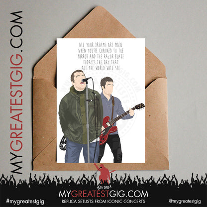 Oasis - Live '25 - Minimalist Illustration Posters