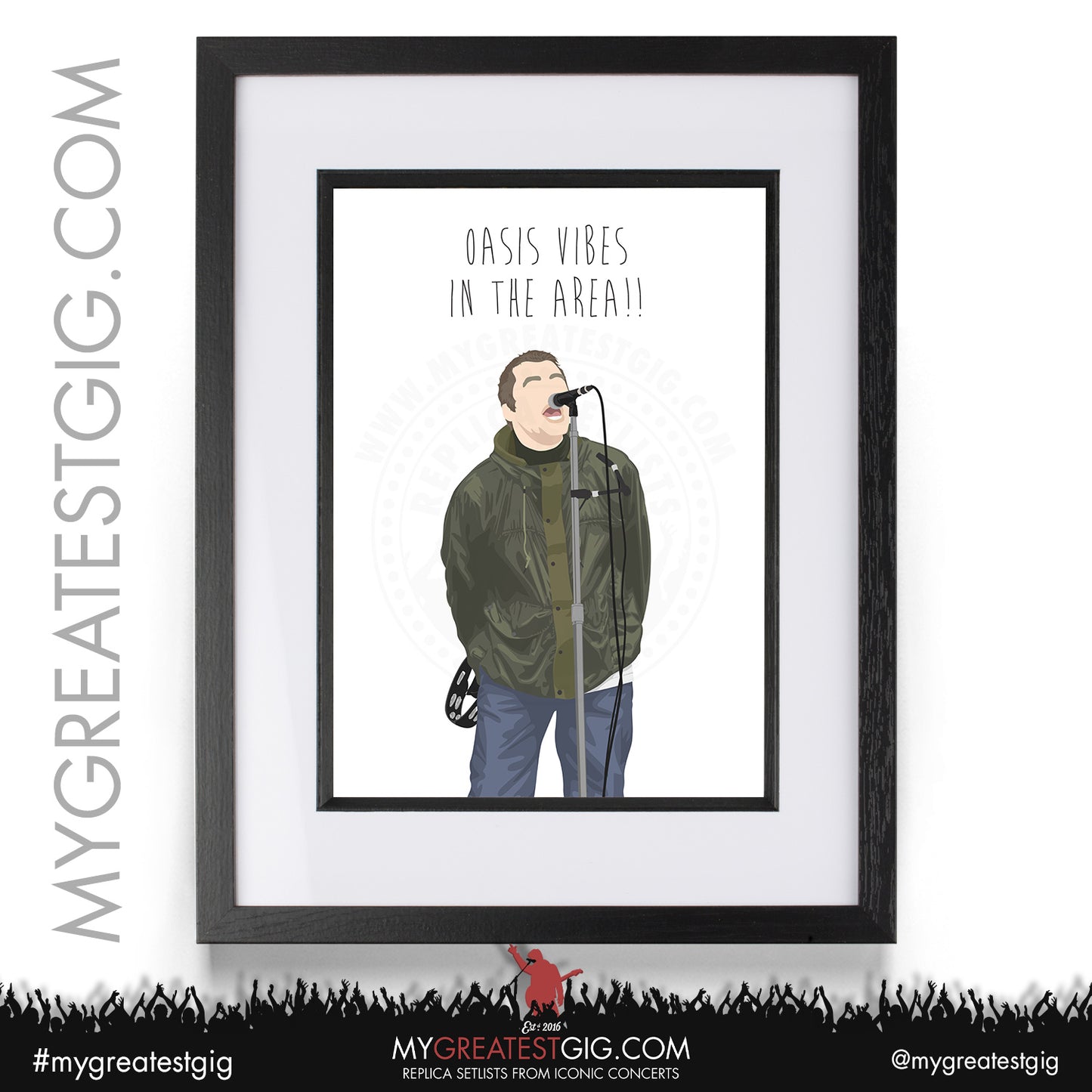 Oasis - Live '25 - Minimalist Illustration Posters