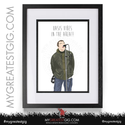 Oasis - Live '25 - Minimalist Illustration Posters
