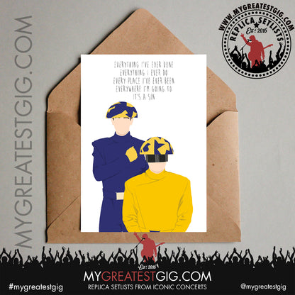 Pet Shop Boys - Lyrics Posters, Prints & Cards