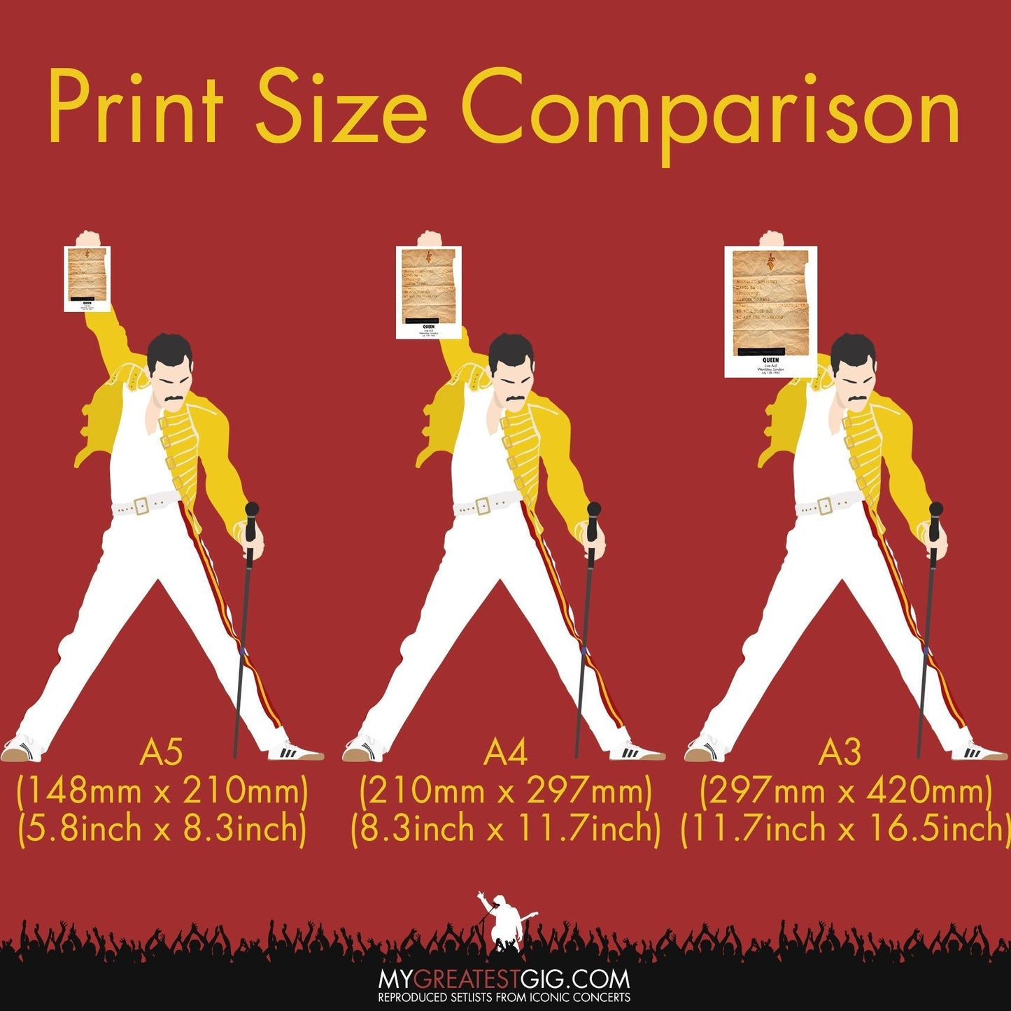 Pulp - Glasgow - July 7th 2023 Recreated Setlist Poster