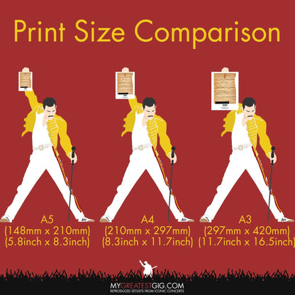 Pulp - Glasgow - July 7th 2023 Recreated Setlist Poster