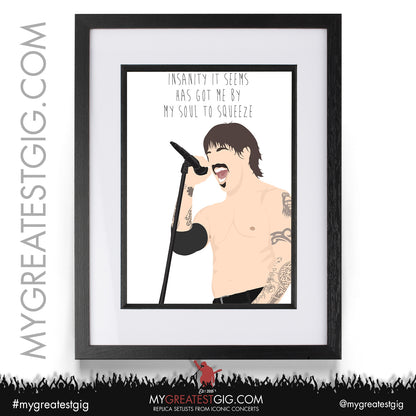 Red Hot Chili Peppers - Lyrics Posters, Prints & Cards