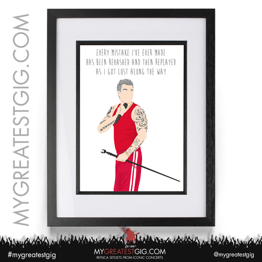 Robbie Williams - Lyrics Posters, Prints & Cards
