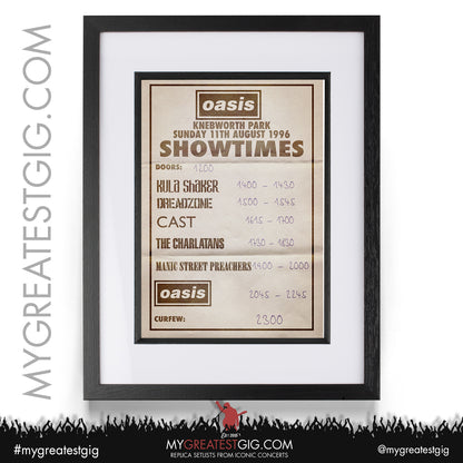 Knebworth '96  - August 10th / 11th 1996 Replica Posters
