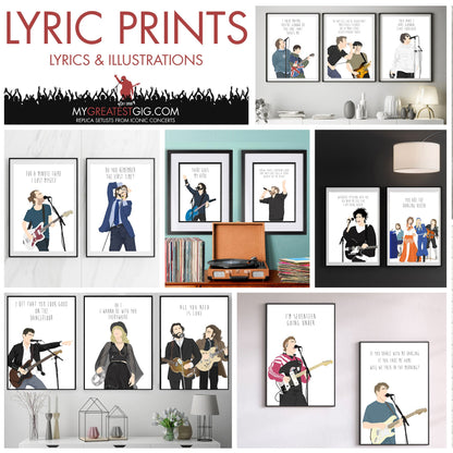 Gerry Cinnamon - Lyrics Posters, Prints & Cards