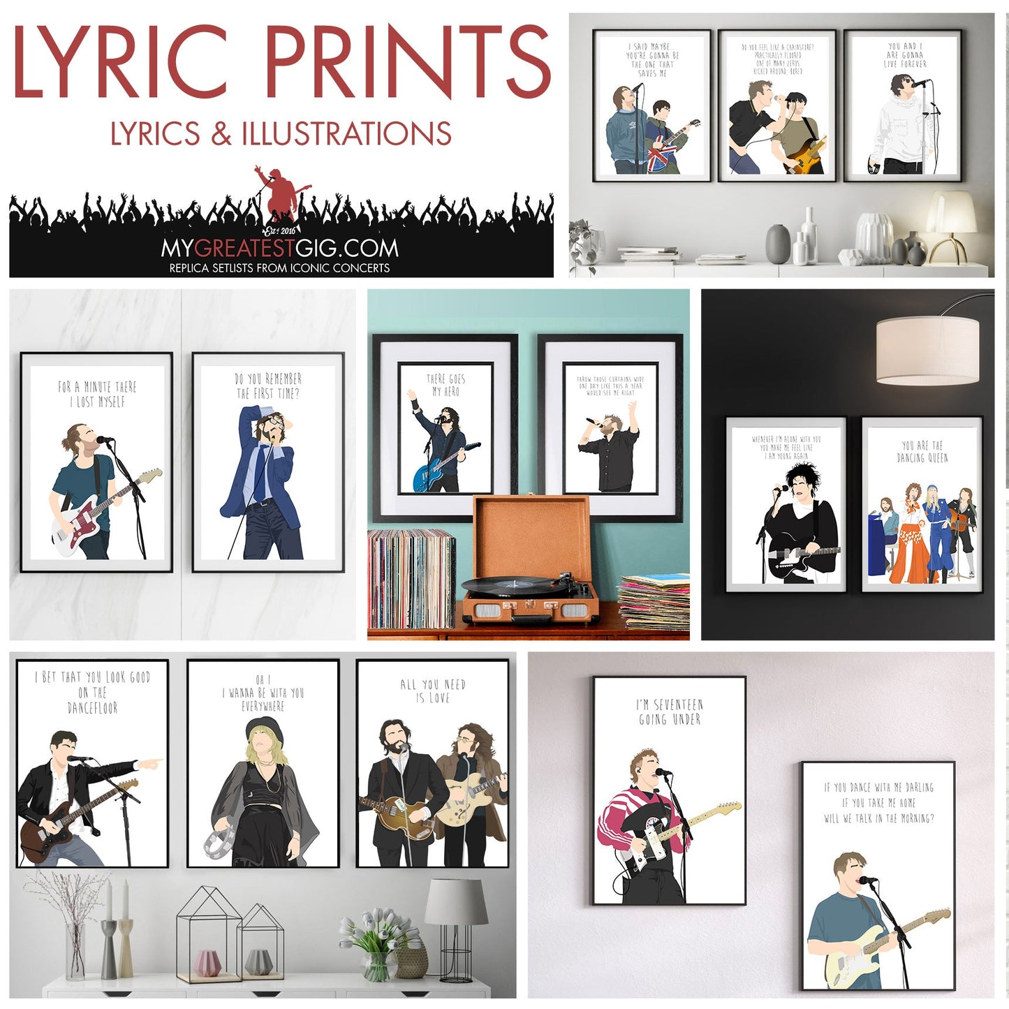 Doors - Lyrics Posters, Prints & Cards