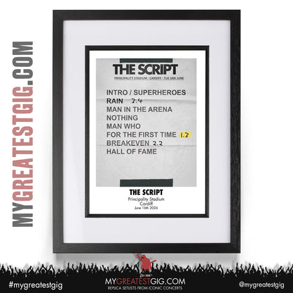 Take That - The Circus Live 2026 Tour - Replica Setlist Posters