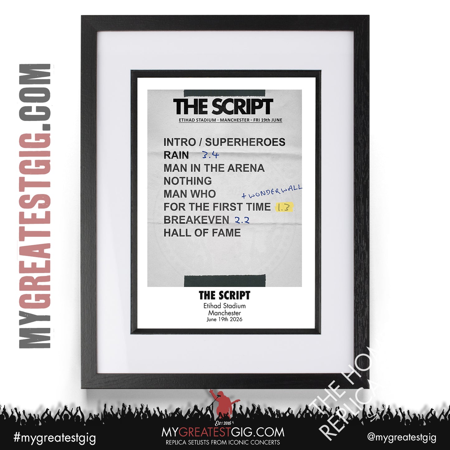 Take That - The Circus Live 2026 Tour - Replica Setlist Posters