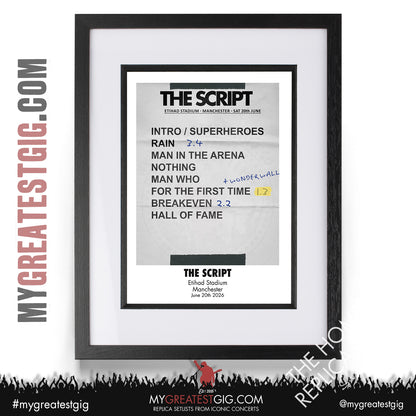 Take That - The Circus Live 2026 Tour - Replica Setlist Posters