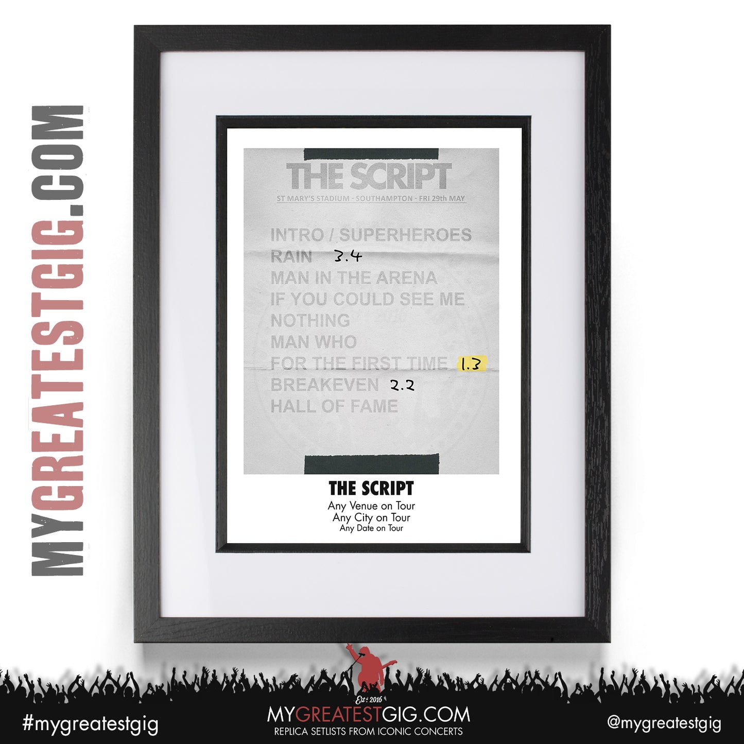 Take That - The Circus Live 2026 Tour - Replica Setlist Posters