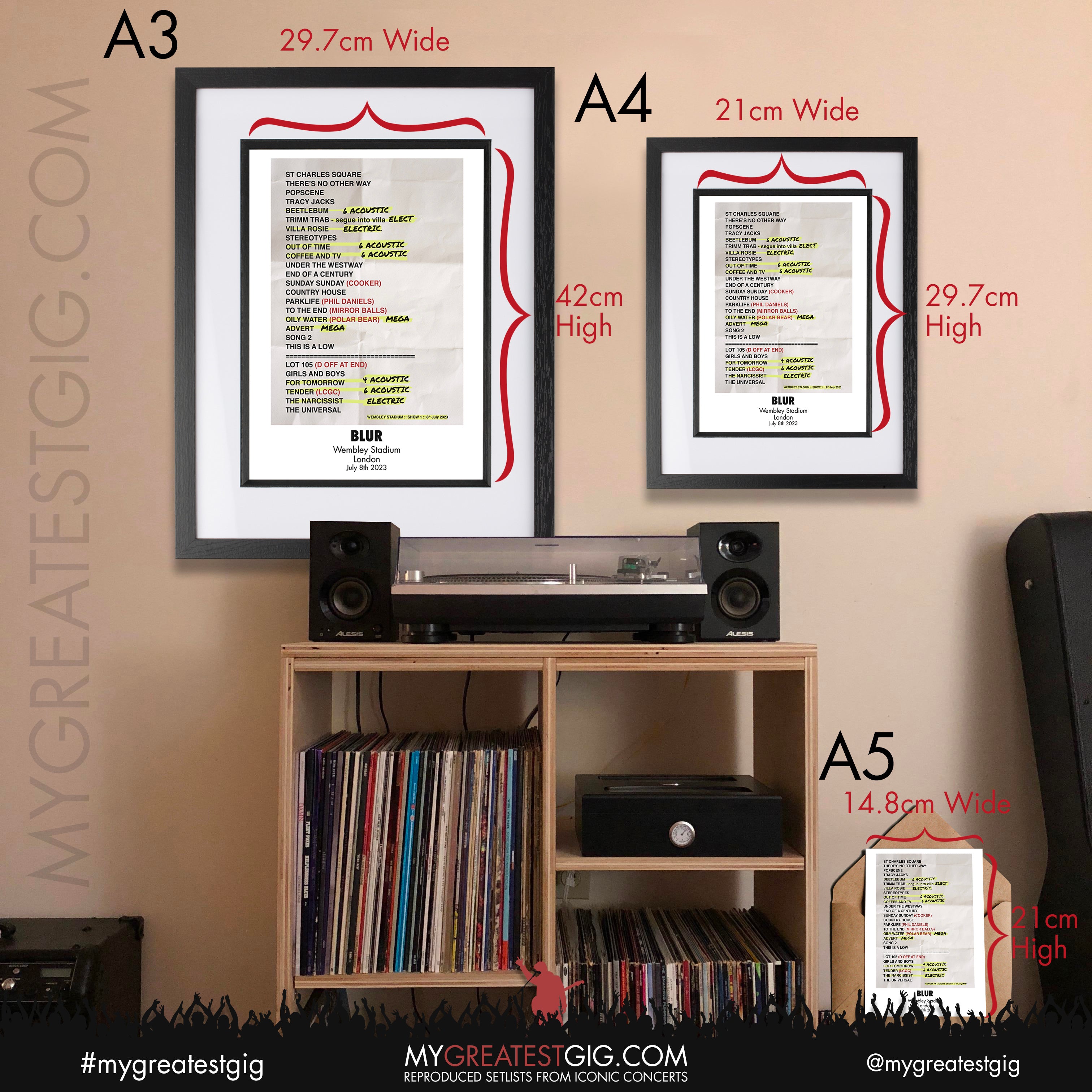 AC/DC - Wembley Stadium - July 3rd/7th 2024 Replica Setlist Poster – My ...