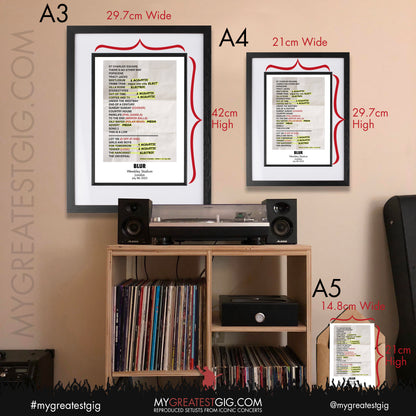 The Killers - Manchester - June 18th/19th/21st/22nd 2024 Replica Setlist Posters