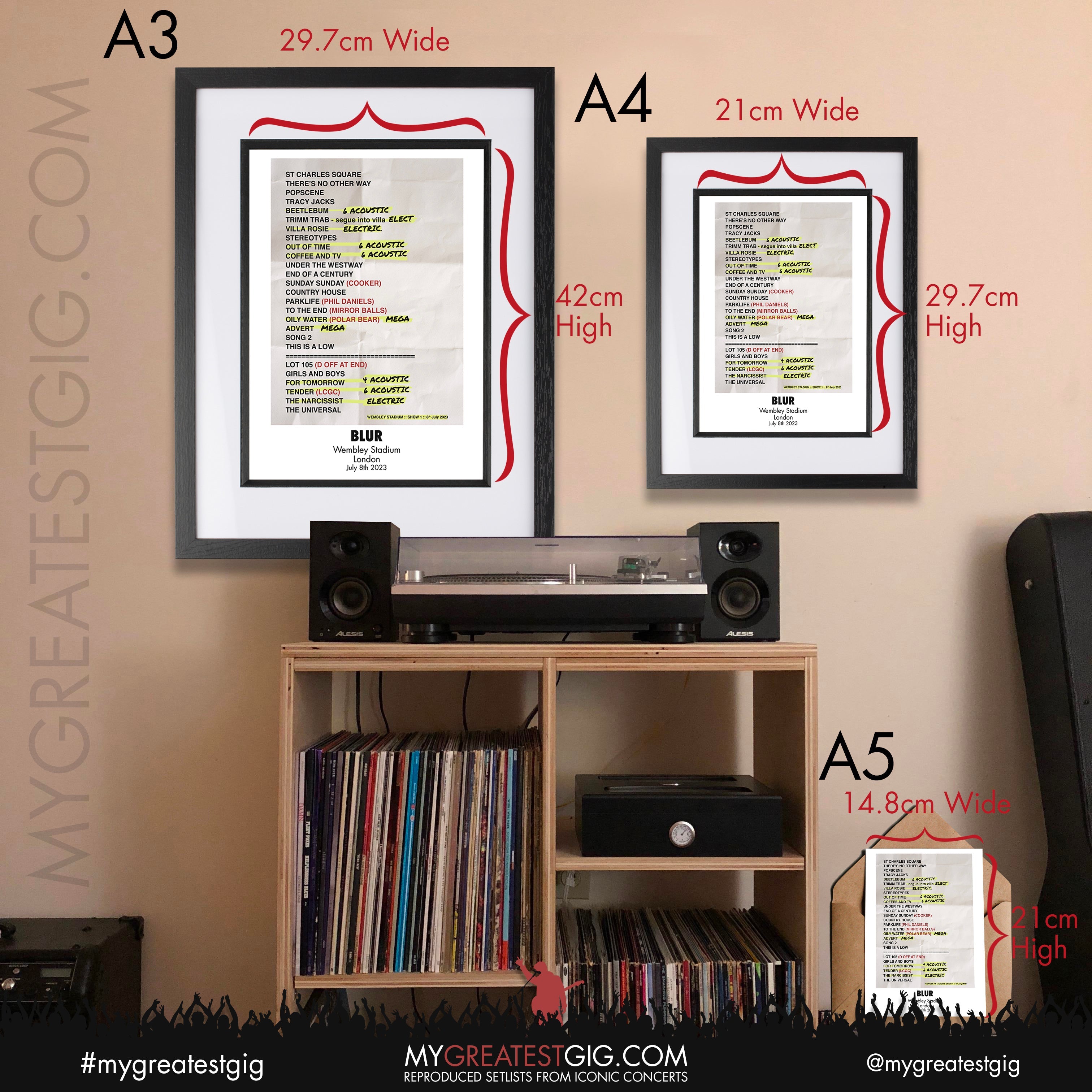 Setlist Frame Replica Setlist Poster Art Shop | The Home of Set List Art since 2016 ...