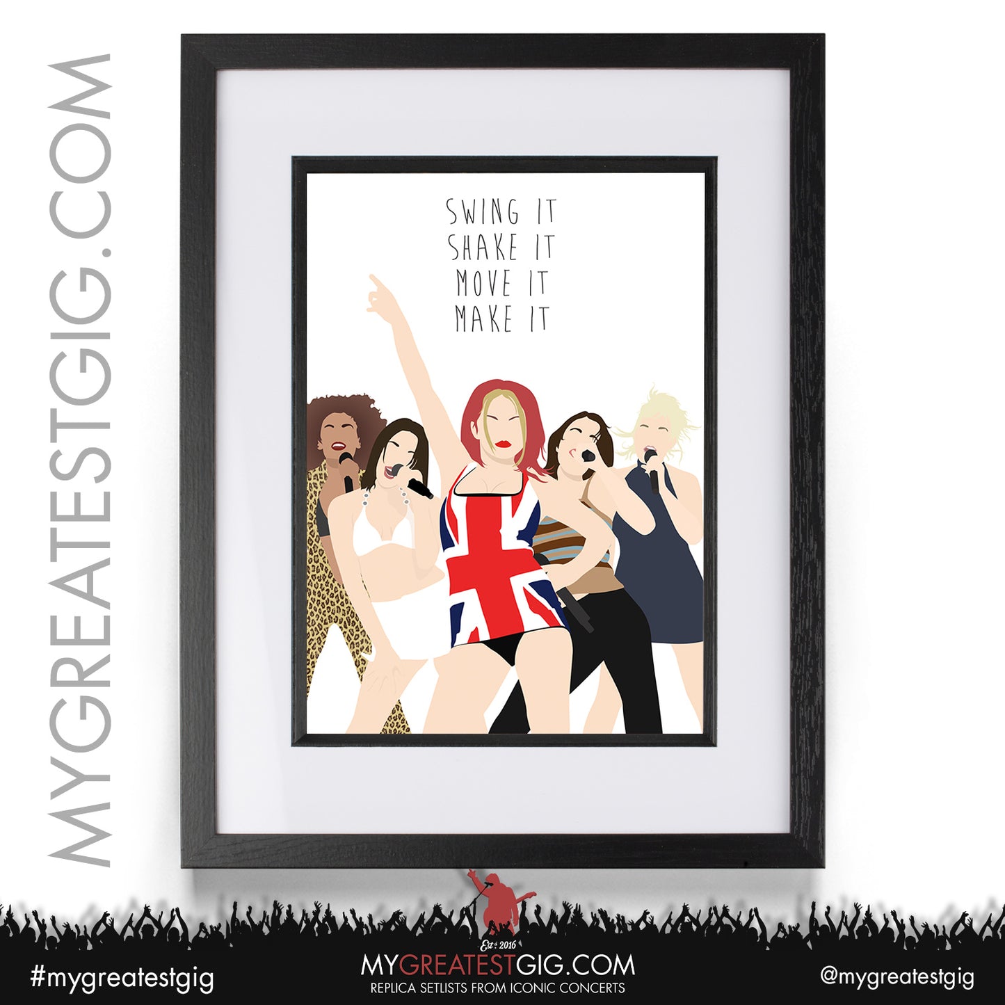 Spice Girls - Lyrics Posters, Prints & Cards