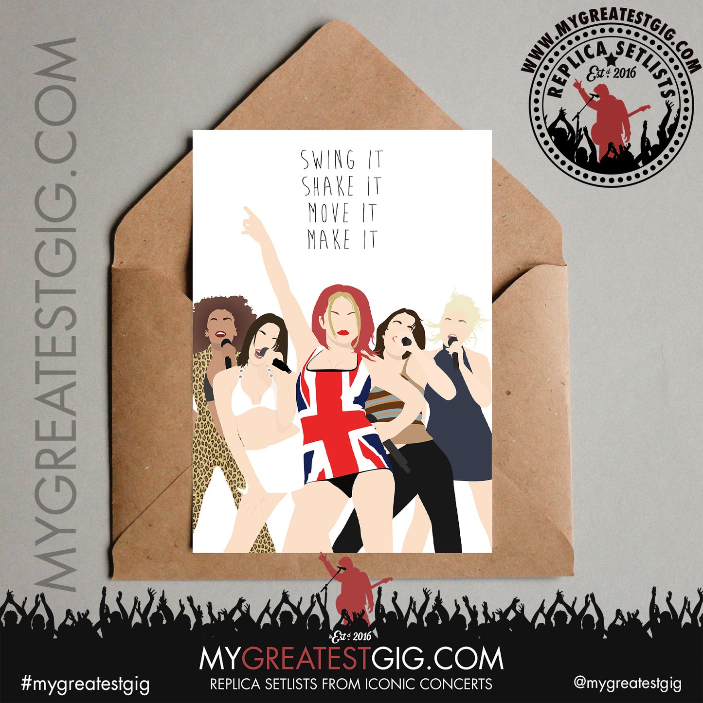 Spice Girls - Lyrics Posters, Prints & Cards
