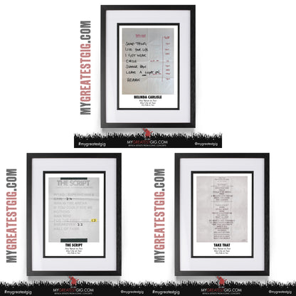 Take That - The Circus Live 2026 Tour - Replica Setlist Posters