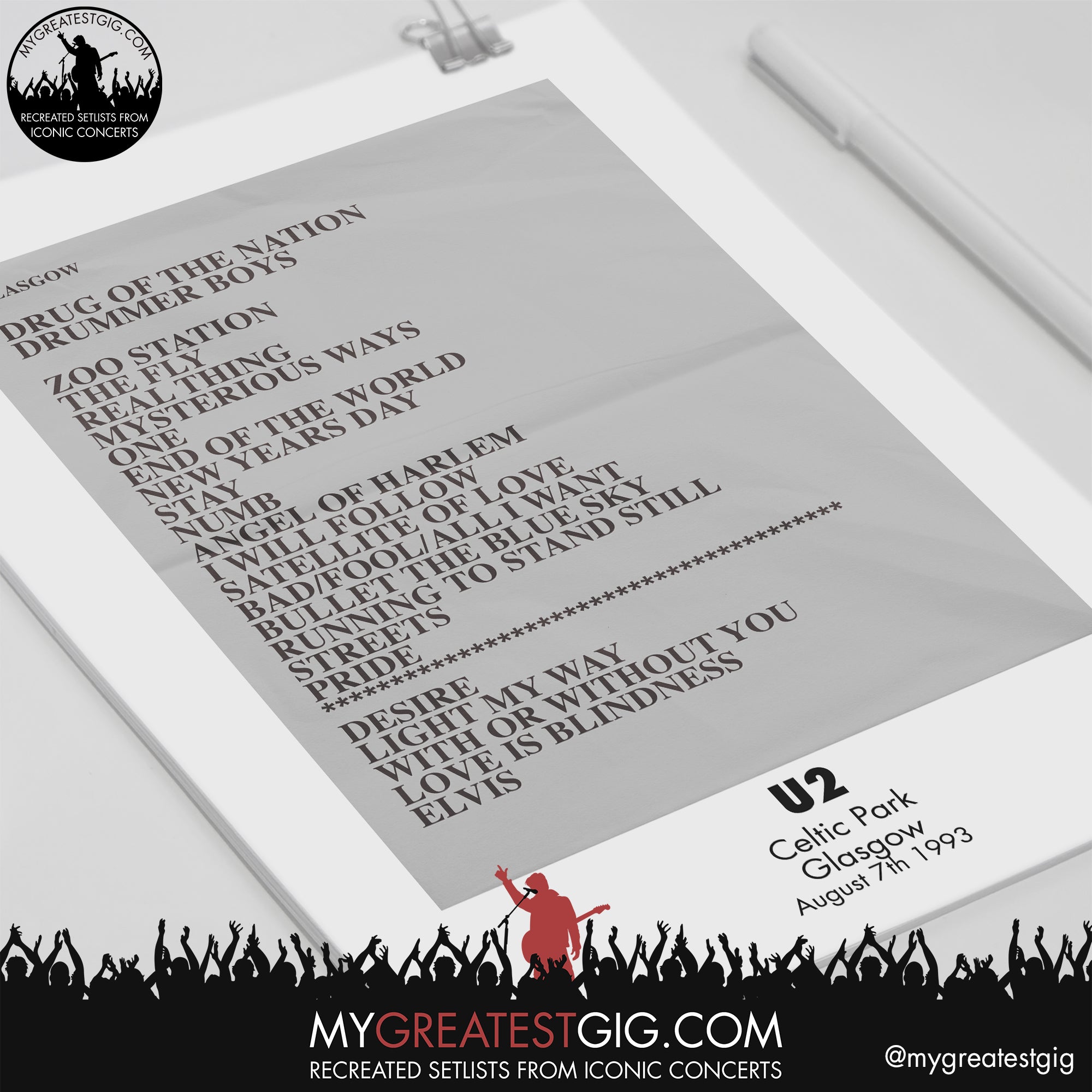 Setlists U2 56 - ralwrpf