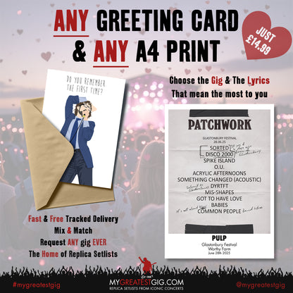 Valentines Day Bundle - Replica Setlist Cards & Prints