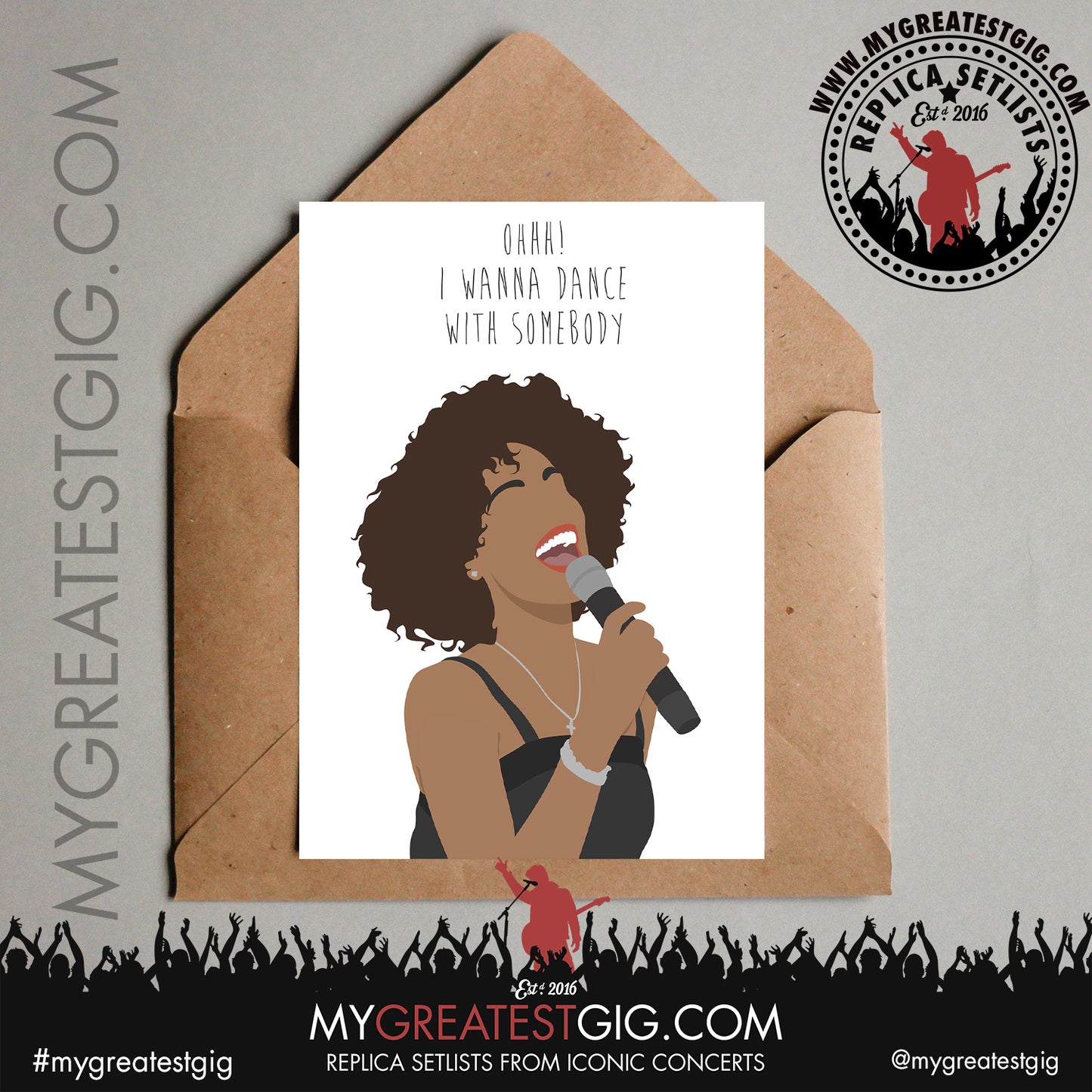 Whitney Houston - Lyrics Posters, Prints & Cards