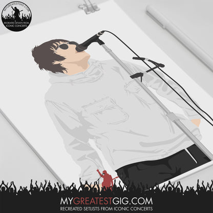 Liam Gallagher Knebworth 2022 Friday - Minimal Illustration Poster