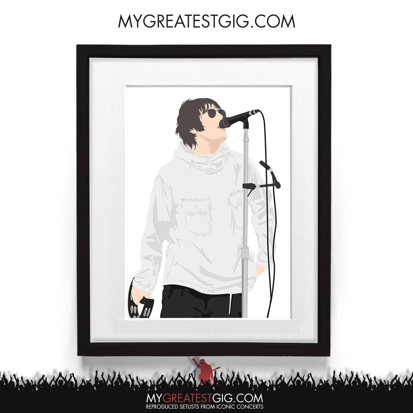 Liam Gallagher Knebworth 2022 Friday - Minimal Illustration Poster
