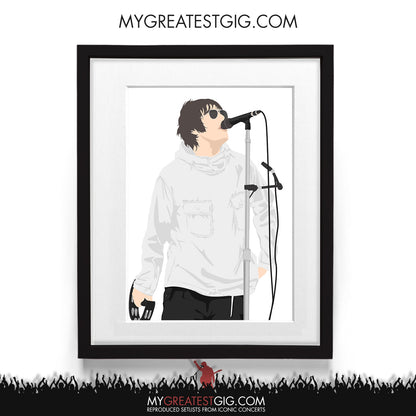 Liam Gallagher Knebworth 2022 Friday - Minimal Illustration Poster