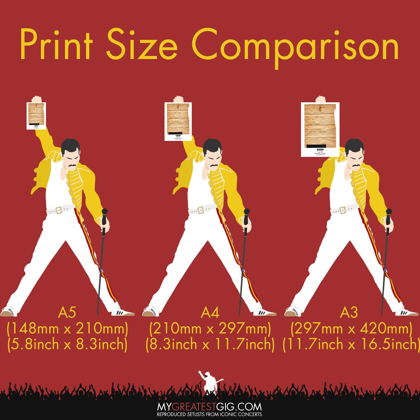 Stone Roses - Manchester - Jun 19th 2016 Recreated Set List Poster