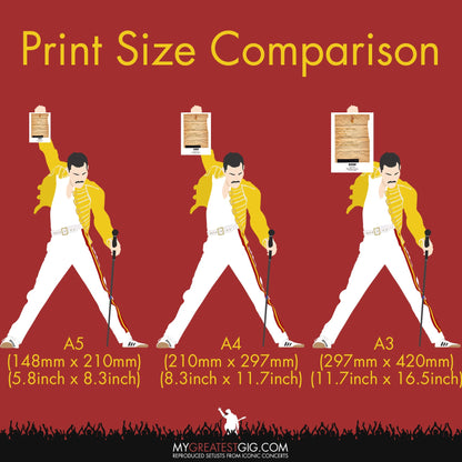 Stone Roses - Manchester - Jun 19th 2016 Recreated Set List Poster