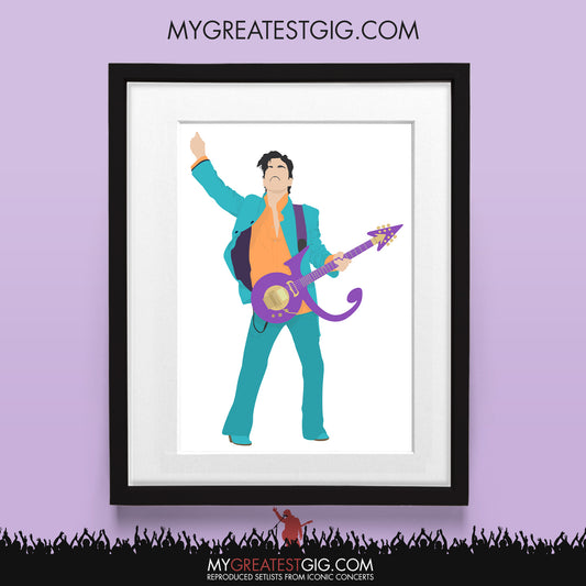 Prince (Superbowl) - Minimal Illustration Poster